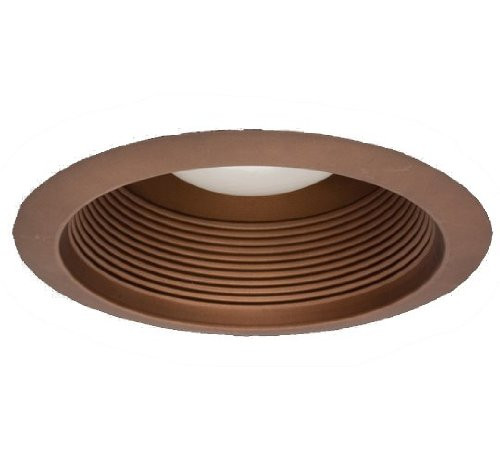 NICOR Lighting 6-Inch Airtight Recessed Cone Baffle Trim, Oil-Rubbed Bronze (17550AOB)