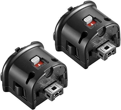 AOKO Wii Motion Plus Adapter for Nintendo Wii Remote Sensor Controller Black - 2 Set