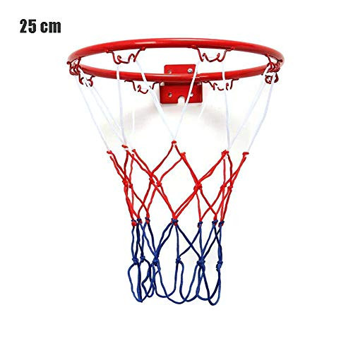 æ Basketball Goal Hoop, Basketball Rim Goal Wall Mounted Basketball Hoop Hanging Basketball Hoop Sports Netting Kids Basketball Training for Indoor Outdoor Dia.25cm