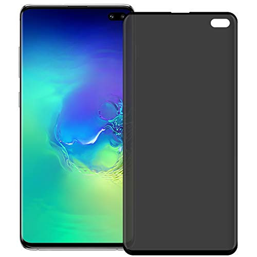 Galaxy S10 Plus Privacy Screen Protector, SPCOE 2-Way Anti Spy Defender 9H Hardness Case Friendly Anti Peeking Tempered Glass Screen Protector for Samsung Galaxy S10 Plus /S10+ (Black)