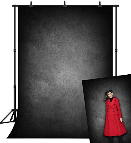 DePhoto Retro Grey Backdrop for Photography Art Portrait Photoshoot Video Background Seamless Vinyl Photo Studio Prop PGT554A 5X7FT