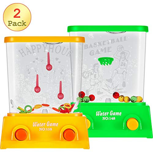 2 Pieces Water Handheld Game Aqua Mini Water Ring Game Ring Toss and Basketball Aqua Arcade Toy for Party Favor Fun Game for Most Ages 2 Pieces Water Handheld Game Aqua Mini Water Ring Game Ring Toss and Basketball Aqua Arcade Toy for Party Favor Fun Game for Most Ages