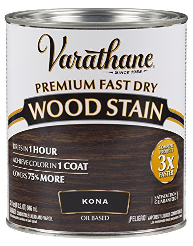 Rust-Oleum 262010 Varathane Fast Dry Wood Stain Quart, Kona