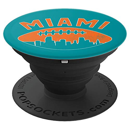 Vintage Miami Florida Skyline Retro Football PopSockets Grip and Stand for Phones and Tablets Vintage Miami Florida Skyline Retro Football PopSockets Grip and Stand for Phones and Tablets