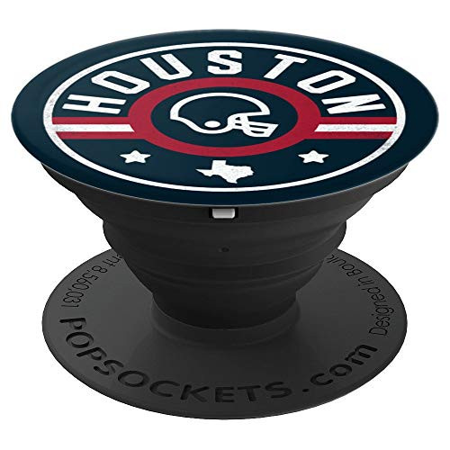 Houston Football Stars and Stripes Texas Outline PopSockets Grip and Stand for Phones and Tablets