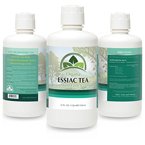THE BEST Essiac Tea - Certified Organic - Essiac Tea the Native Herbal Remedy - (1 qt 32 Fl Oz.) - Organa Essiac Tea
