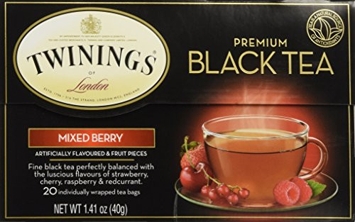 Twinings Premium Mixed Berry Black Tea/ 20 Tea Bags / 40g / 1.41 oz Twinings Premium Mixed Berry Black Tea/ 20 Tea Bags / 40g / 1.41 oz