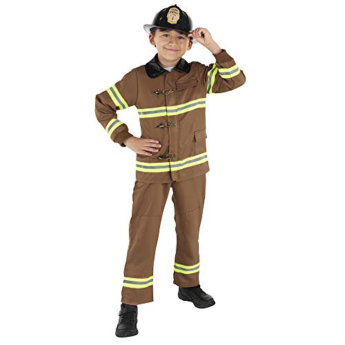 Dress Up America Fireman Costume for Kids - Role Play Firefighter Costume