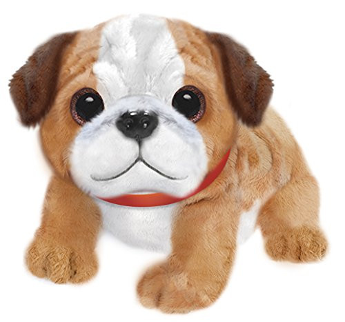 First & Main 7" Tan & White Wuffles Bulldog Puppy Dog Basic Plush Toys