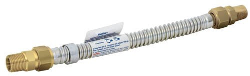 Eastman 428724 Stainless Steel Gas Connector,  3/4-Inch Mip X 1/2-Inch Mip.5/8-Inch Od