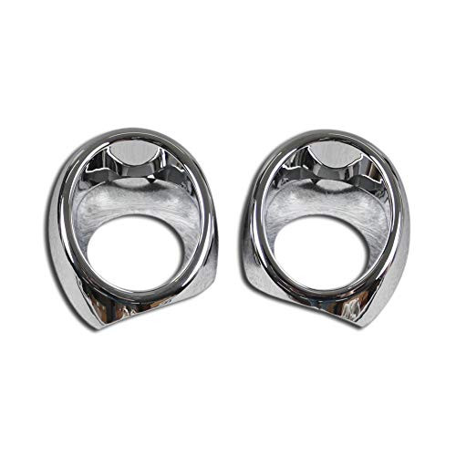 Beautost Fit for Honda Pilot 2019 2020 Chrome Front Fog Light Lamp Cover Ring