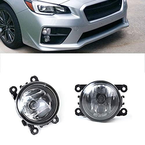 GSRECY Pair Clear Lens Fog Light Lamp Assemblies w/ 55W H11 Halogen Bulbs For Acura Honda Ford Nissan Subaru Suzuki Lincoln Jaguar