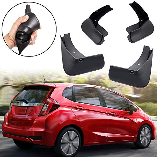 SPEEDLONG 4Pcs Car Mud Flaps Splash Guards Fender Mudguard Compatible with Honda Fit 2018 2019 2020