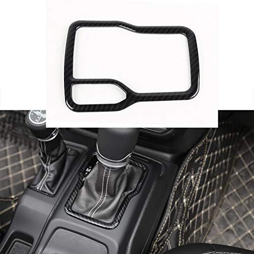 RT-TCZ Carbon Fiber Inner Gear Panel Shift Cover Decor Trim for 2018-2020 Jeep Wrangler JL JLU