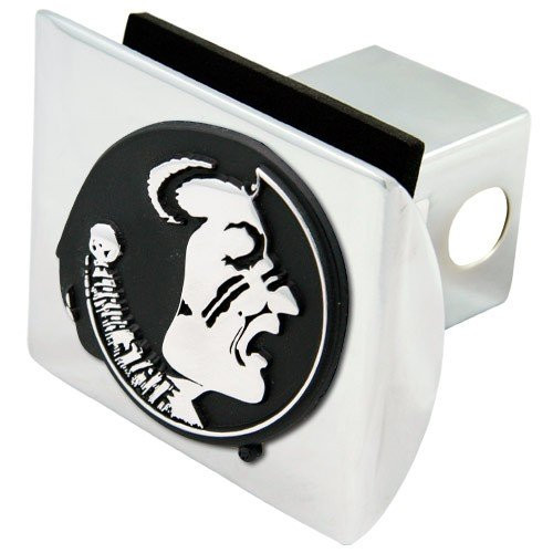 Football Fanatics NCAA Florida State Seminoles (FSU) Chrome Trailer Hitch Cover