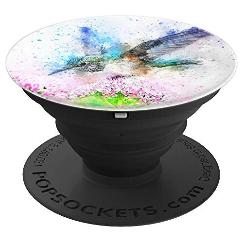 Flowers & Bird Hummingbird Floral Watercolor Nature Garden PopSockets Grip and Stand for Phones and Tablets Flowers & Bird Hummingbird Floral Watercolor Nature Garden PopSockets Grip and Stand for Phones and Tablets