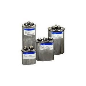 GE Genteq Capacitor round 60/5 uf MFD 370 volt 97F9816 (replaces old GE# 97F9816BZ2, 27L954BZ2, & Z97F9816), 60 + 5 MFD at 370 volts