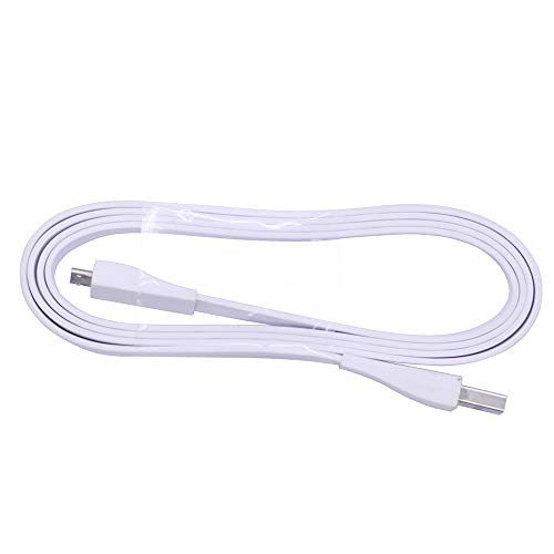 HUYUN PC/DC Charger Micro USB Cable for Logitech Ultimate Ears UE Boom Bluetooth Speaker (White)