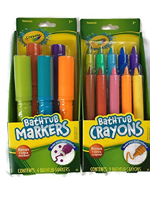 Crayola Bathtub Markers with 1 Bonus Extra Markers AND Crayola Bathtub Crayons with 1 Bonus Extra Crayons Crayola Bathtub Markers with 1 Bonus Extra Markers AND Crayola Bathtub Crayons with 1 Bonus Extra Crayons