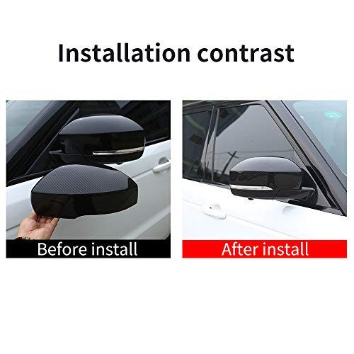 YIWANG Carbon Fiber Style For Land Rover Range Rover Sport 2014-2018 ABS Plastic Car Rearview Mirror Cover For Land Rover Discovery 4 2010-2016 Side Wing Mirror Cap Parts YIWANG Carbon Fiber Style For Land Rover Range Rover Sport 2014-2018 ABS Plastic Car Rearview Mirror Cover For Land Rover Discovery 4 2010-2016 Side Wing Mirror Cap Parts