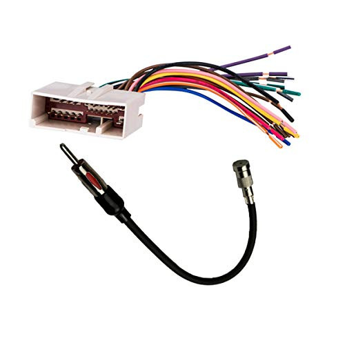 Stereo Radio Wiring Harness for Ford Expedition Crown Victoria Five Hundred Fusion/Lincoln Aviator LS Navigator MKX Navigator Town Car Mercury Grand Marquis Mountaineer Marauder Sable F150 F250