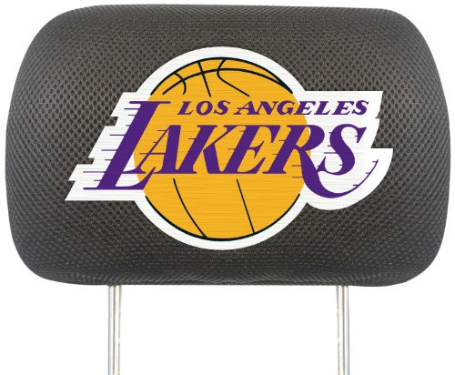 FANMATS  12522  NBA Los Angeles Lakers Polyester Head Rest Cover