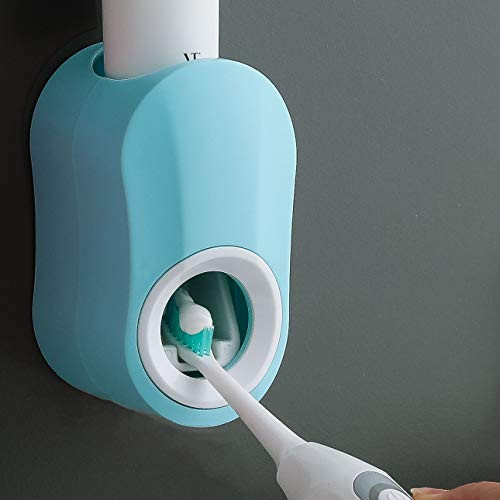 lEPECQ Toothpaste Squeezer, Toothpaste Dispenser Automatic Hands Free, Wall Mounted for Family Shower Bathroom