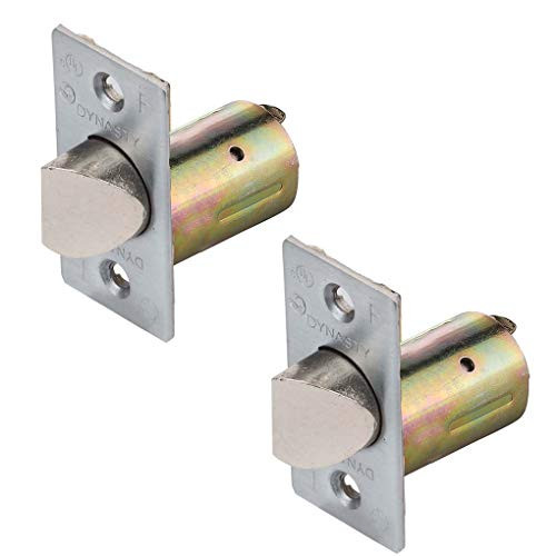 Dynasty Hardware 2-3/8" Backset Deadlatch for Augusta or Spartan Keyed Door Levers, Satin Chrome (2 Pack)
