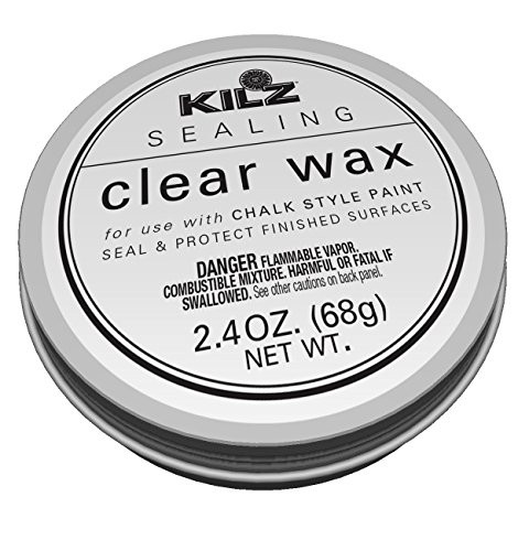 KILZ L644032 Protective Sealing Painted Furniture, 2.4 oz, Clear Wax