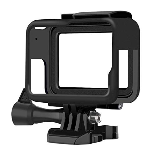 Frame Case for GoPro Hero 7/6/ 5/Hero (2018), Hongdak Frame Mount Housing Protective Shell with Quick Pull Movable Socket and Screw (Black)
