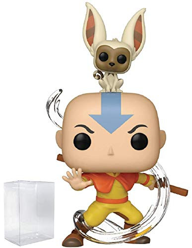 Funko Avatar: The Last Airbender - Aang with Momo Pop! Vinyl Figure (Includes Compatible Pop Box Protector Case)