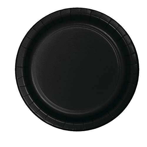 Creative Converting 96 Count Celebrations Paper Lunch Plates, 7", Black Velvet