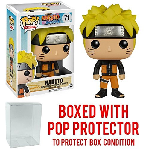 Funko Pop! Anime: Naruto Shippuden - Naruto #71 Vinyl Figure (Bundled with Pop BOX PROTECTOR CASE)