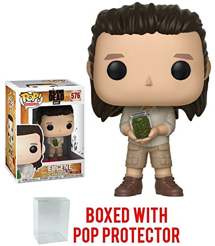 Funko Pop! TV: The Walking Dead - Eugene #576 Vinyl Figure (Bundled with Pop Box Protector Case)