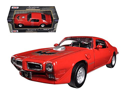 1973 Pontiac Firebird Trans Am Red 1/24 Diecast Model Car by Motormax 73243r 1973 Pontiac Firebird Trans Am Red 1/24 Diecast Model Car by Motormax 73243r