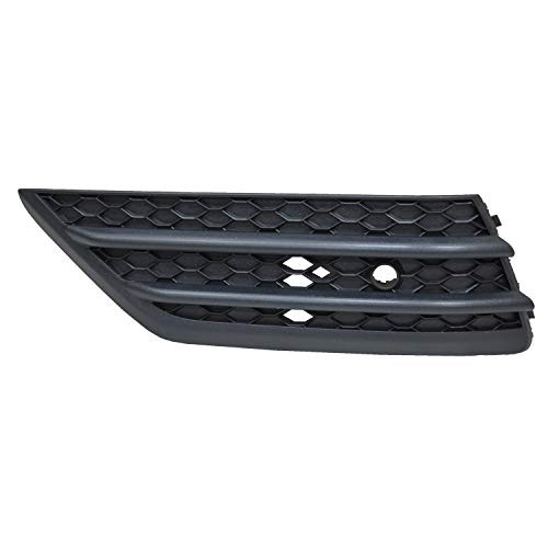 2016-2018 Honda Pilot Front Driver Side Lower Bumper Cover Grille; With Park Assist Hole; Textured Black; Made Of Abs Plastic Partslink HO1038131