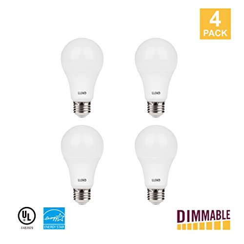 LUNO A19 Dimmable LED Bulb, 11W (75W Equivalent), 1100 Lumens, 4000K (Neutral White), Medium Base (E26),UL & ENERGY STAR (4-Pack) LUNO A19 Dimmable LED Bulb, 11W (75W Equivalent), 1100 Lumens, 4000K (Neutral White), Medium Base (E26),UL & ENERGY STAR (4-Pack)