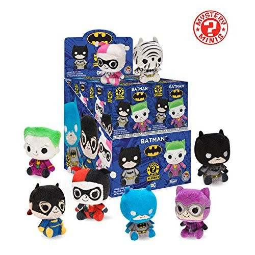Funko Mystery Mini Plushies: DC Comics Batman Collectible Plush Toy Action Figure - 2 PACK BUNDLE