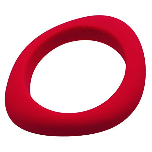 Organic Bangle - Silicone Jewelry (Teething/Nursing) (Scarlet Red)