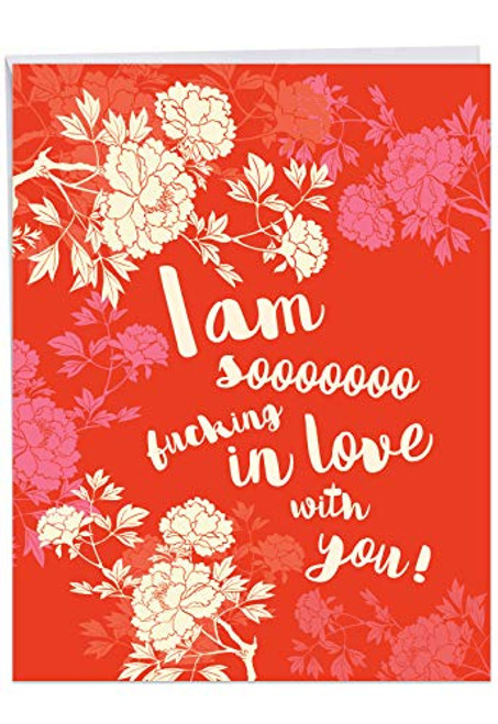NobleWorks, Funny Valentines Card for Adults (8.5 x 11 Inch) - Big Naughty Greeting Card for Valentine's Day - Sooooooo In Love J6940VDG NobleWorks, Funny Valentines Card for Adults (8.5 x 11 Inch) - Big Naughty Greeting Card for Valentine's Day - Sooooooo In Love J6940VDG