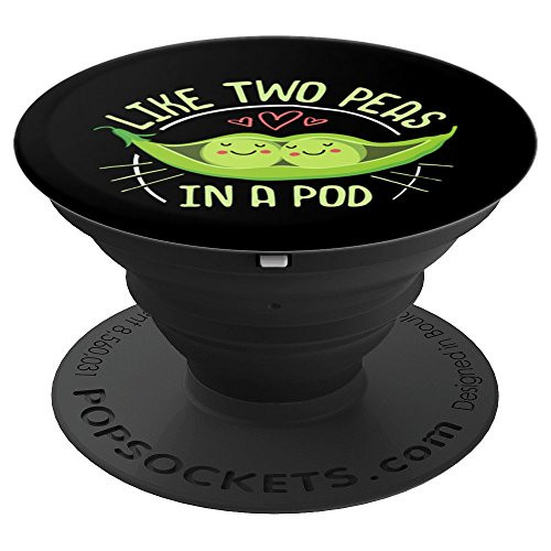 Cute Pea Pod Phone Case Stand - Like Two Peas in a Pod Idiom PopSockets Grip and Stand for Phones and Tablets