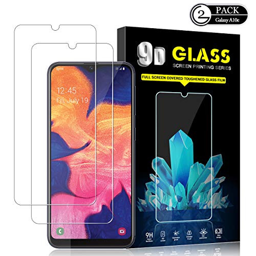 Galaxy A10e Screen Protector by YEYEBF, [2 Pack] HD-Clear Tempered Glass Screen Protector [3D Touch][Bubble-Free][Anti-Scratch][Case-Friendly] Screen Protector Glass for Samsung Galaxy A10e