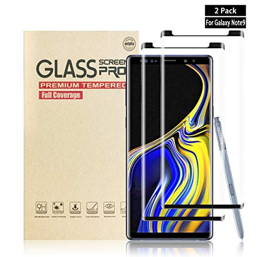 Galaxy Note 9 Screen Protector by YEYEBF, [2 Pack] Full Coverage Tempered Glass Screen Protector [Bubble-Free] [9H Hardness] [3D Touch] Screen Protector Glass for Samsung Galaxy Note 9