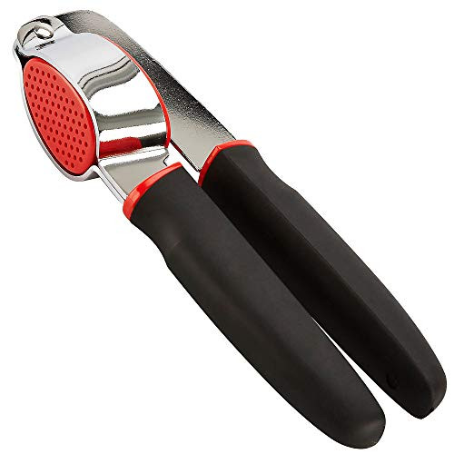 Goodcook Touch Garlic Press, One Size, Black and Red