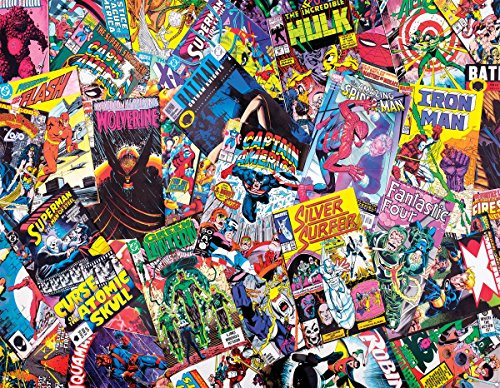Springbok's 1000 Piece Jigsaw Puzzle Comic Books Galore, Multi
