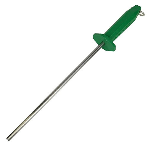 UltraSource Honing Steel, 10-Inch, Coarse, Green Handle