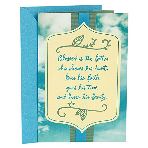 DaySpring Religious Father's Day Card (Blessed is His Family Blue Sky) DaySpring Religious Father's Day Card (Blessed is His Family Blue Sky)