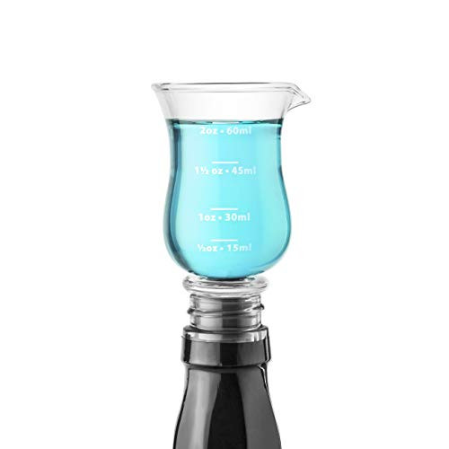 Final Touch Bottle-Top Hurricane Jigger Stopper