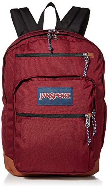 JanSport Cool Student 15-inch Laptop Backpack - Classic School Bag, Russet Red