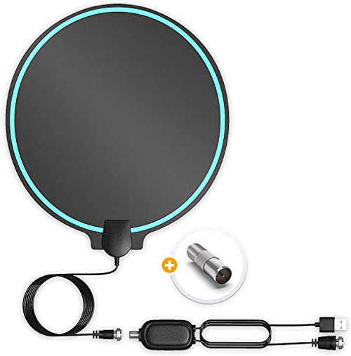Digital TV Antenna for Indoor - HDTV Antenna with Amplifier Signal Booster for 4K HD Local Channels with Coaxial Cable Ultra High Definition TVs,Amplified 120 Mile Range Ultra 4K TV Antennas Digital TV Antenna for Indoor - HDTV Antenna with Amplifier Signal Booster for 4K HD Local Channels with Coaxial Cable Ultra High Definition TVs,Amplified 120 Mile Range Ultra 4K TV Antennas
